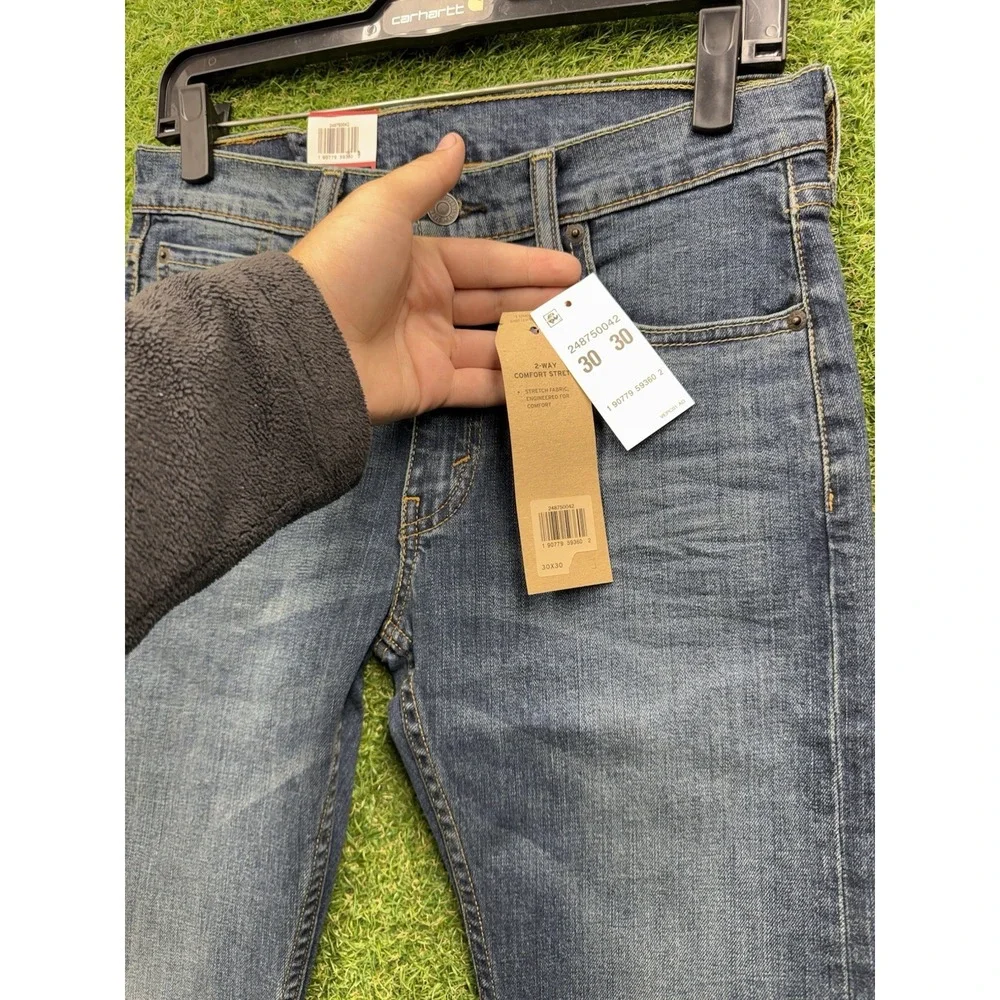 Levis 519 Jeans Mens 30x30 Extreme Skinny Stretch Sits Below Waist Dark Wash NWT